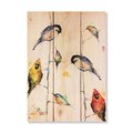 Wile E. Wood 11 x 15 in. Crousers Birds On Branches Wood Art DCBOB-1115